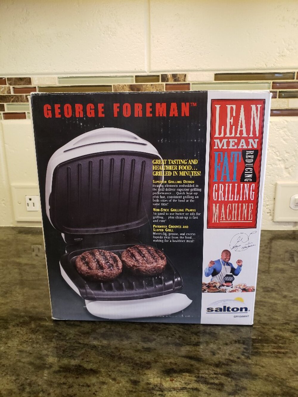 *NEW* White Grill for 2 GR10AWHT George Foreman Panini Press Healthy Cooking